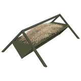 Vidaxl voederbak voor vee olijf groen 111 x 76 x 38 cm