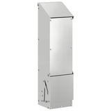 Vidaxl kip voerbak zilver 13 x 12 x 51 cm gegalvaniseerd staal