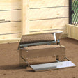 Vidaxl kippen treadle voeder zilver 48,5 x 39,5 x 19 cm 5 kg