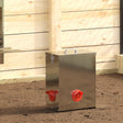 Vidaxl kip voerbak 2 zilver 32,5 x 20,5 x 43 cm 25 kg
