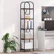 Vidaxl boekenkast 5-laags 40 x 30 x 183 cm bewerkt hout oudhout
