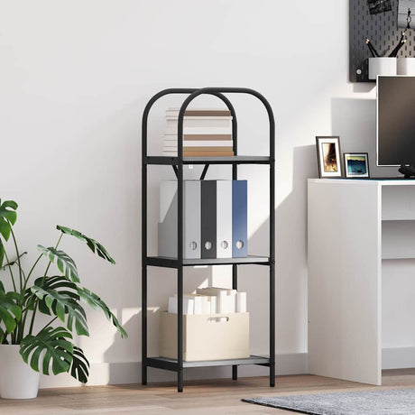 Vidaxl boekenkast 3-laags 40 x 30 x 109 cm bewerkt hout grijs sonoma