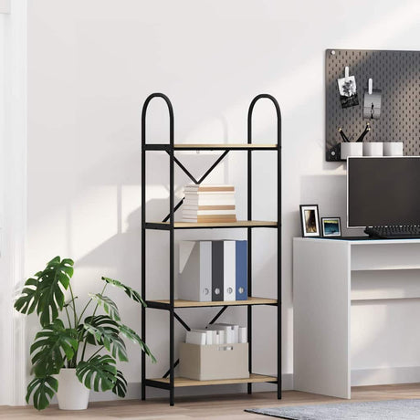 Vidaxl boekenkast 4-laags 60 x 30 x 146 cm bewerkt hout sonoma eiken