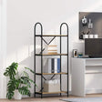 Vidaxl boekenkast 4-laags 60 x 30 x 146 cm bewerkt hout artisan eiken