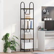 Vidaxl boekenkast 5-laags 40 x 30 x 183 cm bewerkt hout gerookt eiken