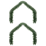 Vidaxl kerstkrans 2 pcs groen 20 m pvc