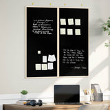 Vidaxl bulletinbord zwart 80 x 80 x 1.4 cm massief grenenhout