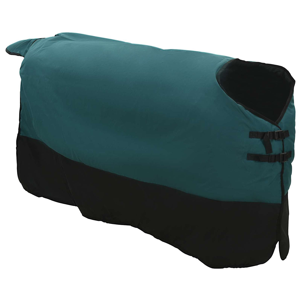 Vidaxl paardendeken donkergroen en zwart 115 cm polyester