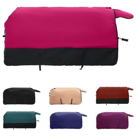 Vidaxl paardendeken roze en zwart 75 cm polyester