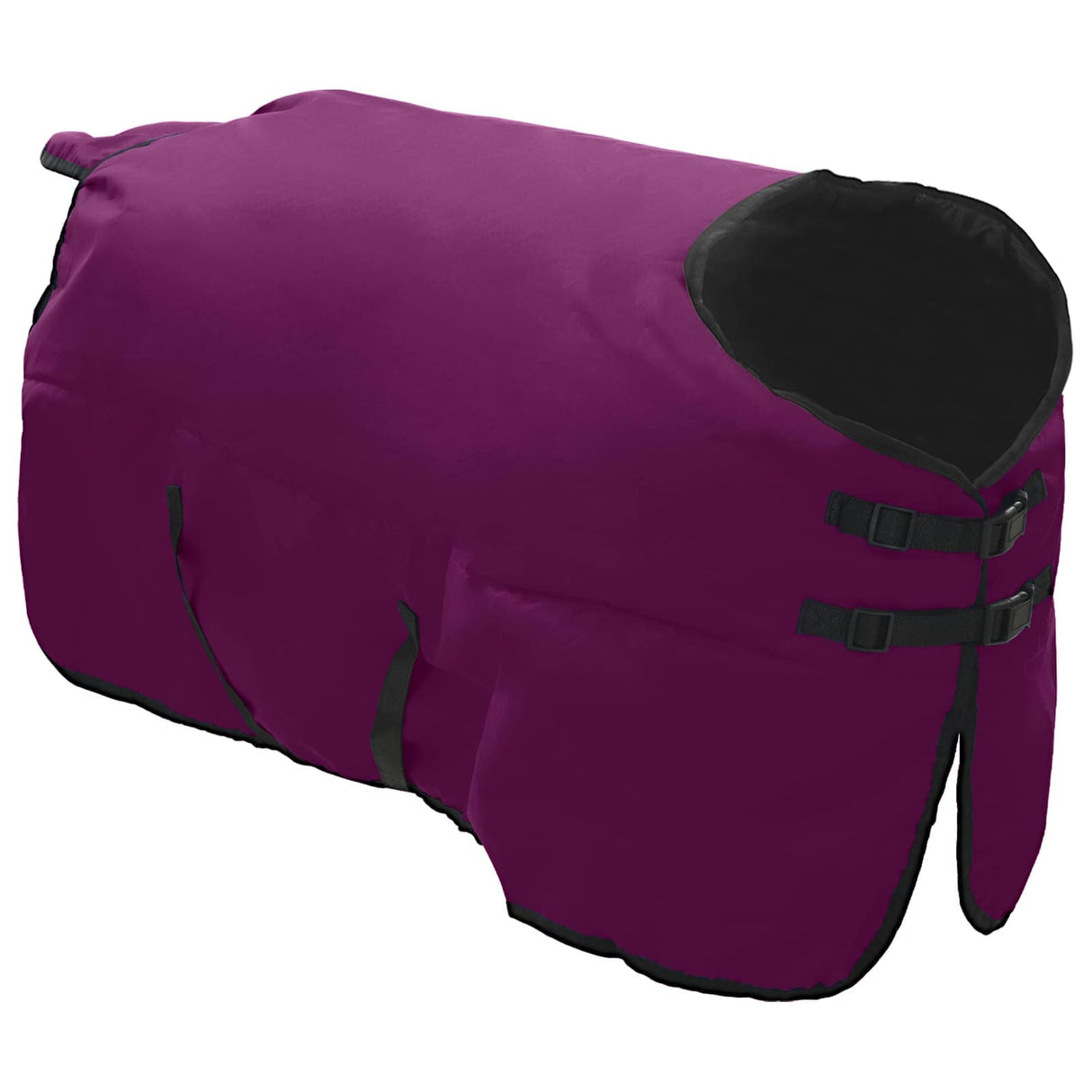 Vidaxl paardendeken donkergroen en zwart 115 cm polyester