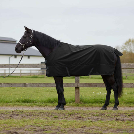 Vidaxl paardendeken donkergroen en zwart 165 cm polyester