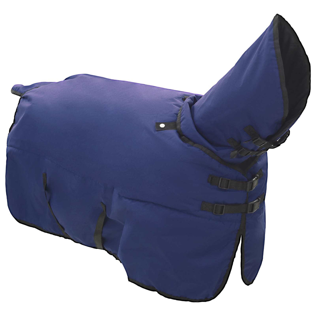 Vidaxl paardendeken donkergroen en zwart 85 cm polyester