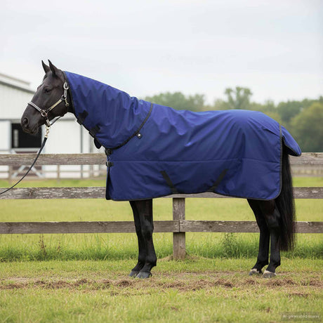 Vidaxl paardendeken donkergroen en zwart 125 cm polyester
