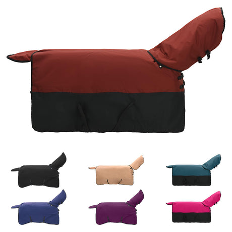 Vidaxl paardendeken donkergroen en zwart 75 cm polyester