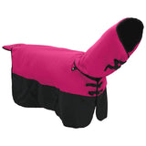 Vidaxl paardendeken roze en zwart 145 cm polyester