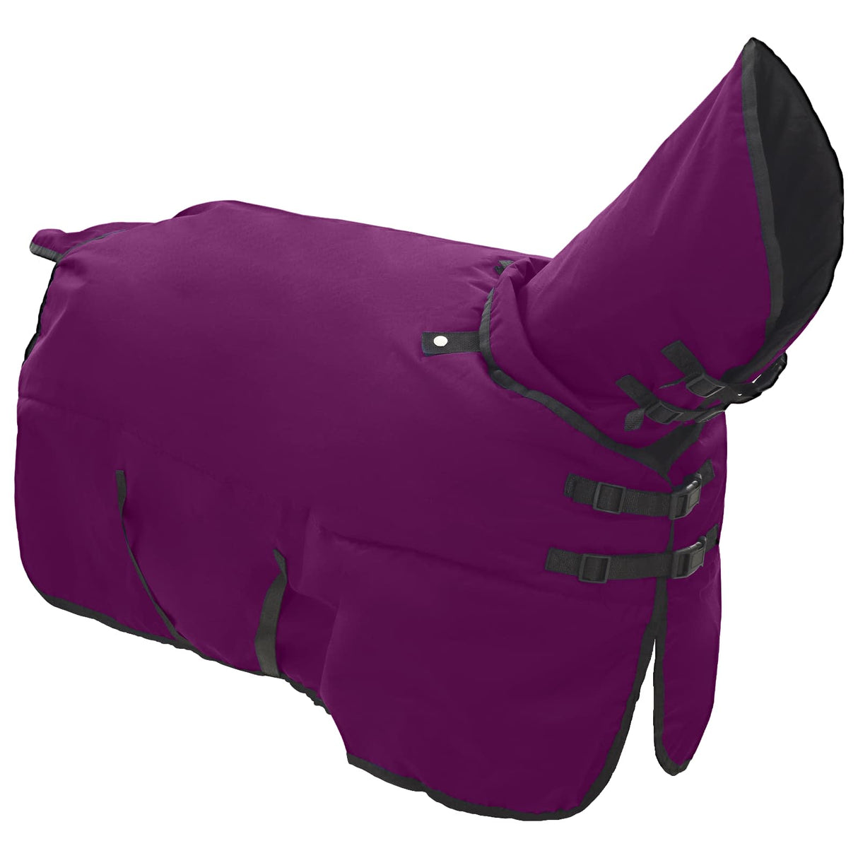 Vidaxl paardendeken donkergroen en zwart 115 cm polyester