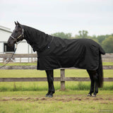 Vidaxl paardendeken donkergroen en zwart 95 cm polyester