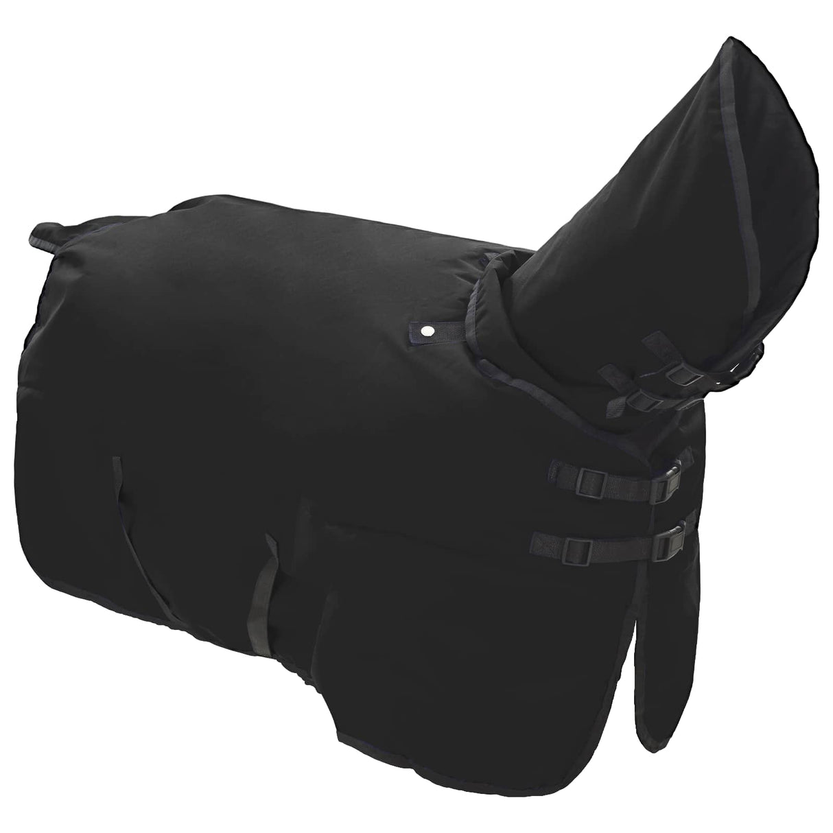 Vidaxl paardendeken donkergroen en zwart 125 cm polyester