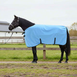 Vidaxl paardendeken volledige aqua 95 cm polyester fleece