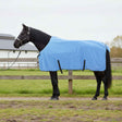 Vidaxl paardendeken volledige aqua 135 cm polyester fleece