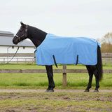 Vidaxl paardendeken volledige aqua 135 cm polyester fleece
