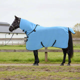 Vidaxl paardendeken volledige aqua 95 cm polyester fleece