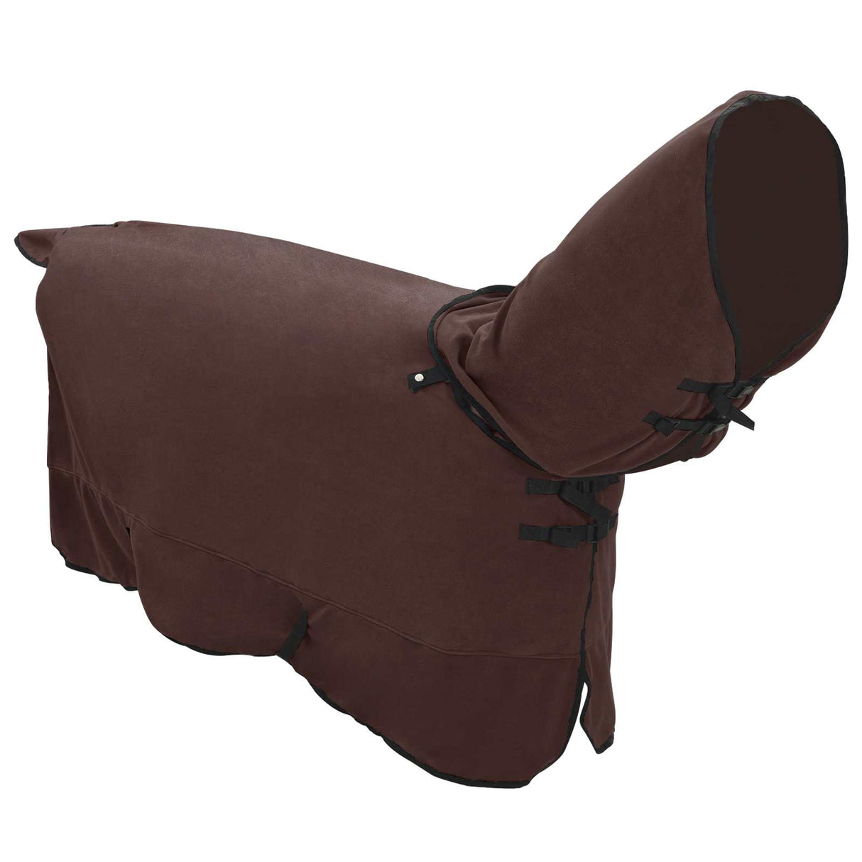 Vidaxl paardendeken volledig donkerbruin 145 cm polyester