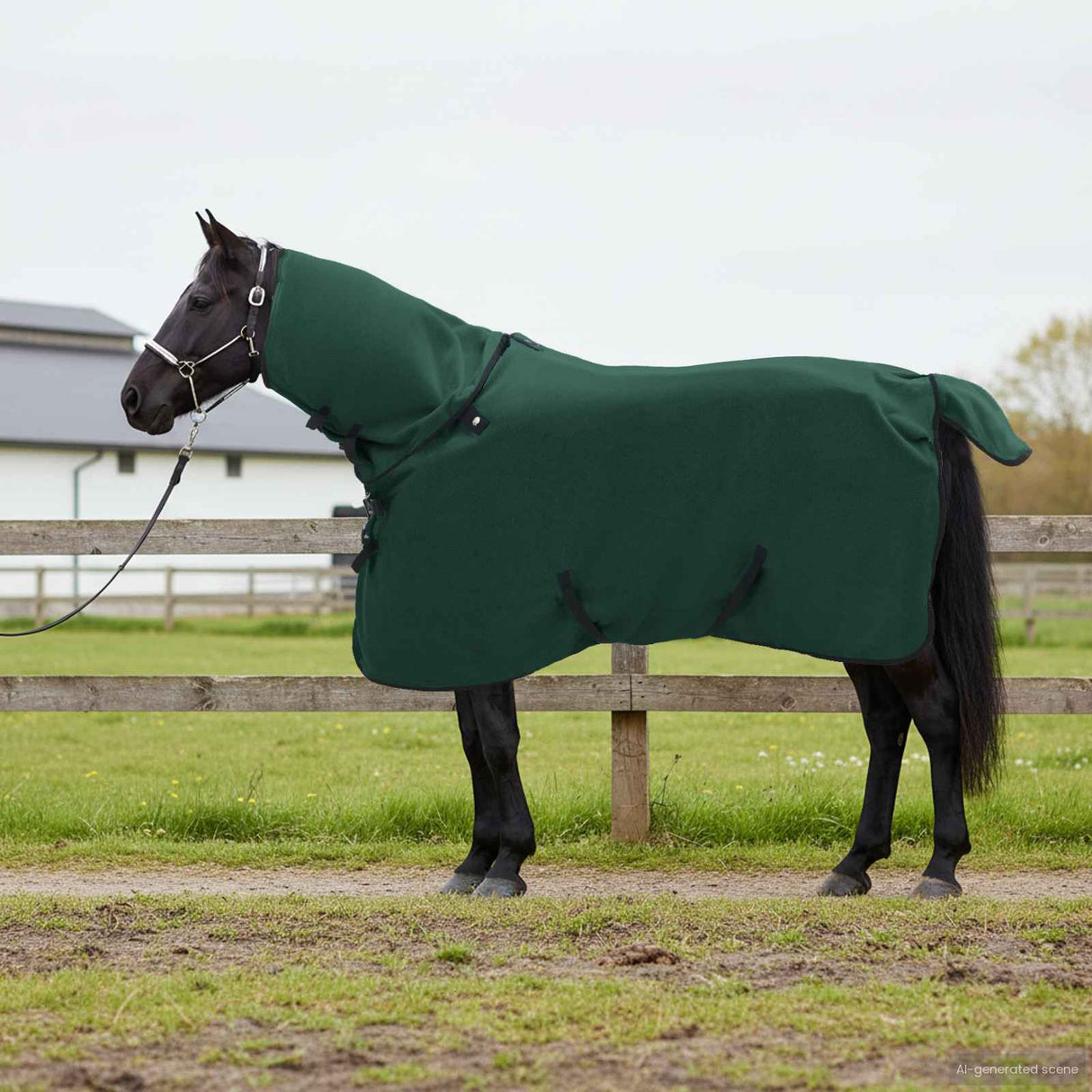 Vidaxl paardendeken volledig donkergroen polyester