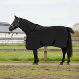 Vidaxl paardendeken zwart polyester