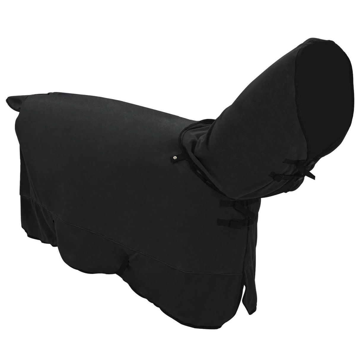Vidaxl paardendeken zwart polyester