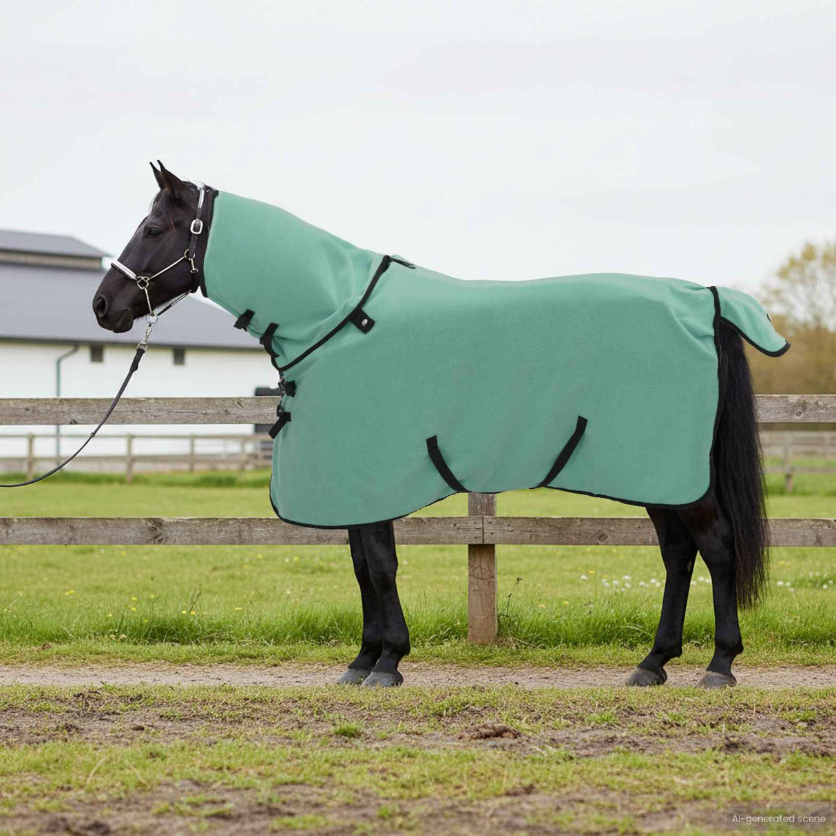 Vidaxl paardendeken speciale groen polyester