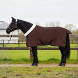 Vidaxl paardendeken volledig donkerbruin 95 cm polar fleece