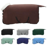 Vidaxl paardendeken volledig donkerbruin 115 cm polar fleece