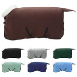 Vidaxl paardendeken volledig donkerbruin 135 cm polar fleece