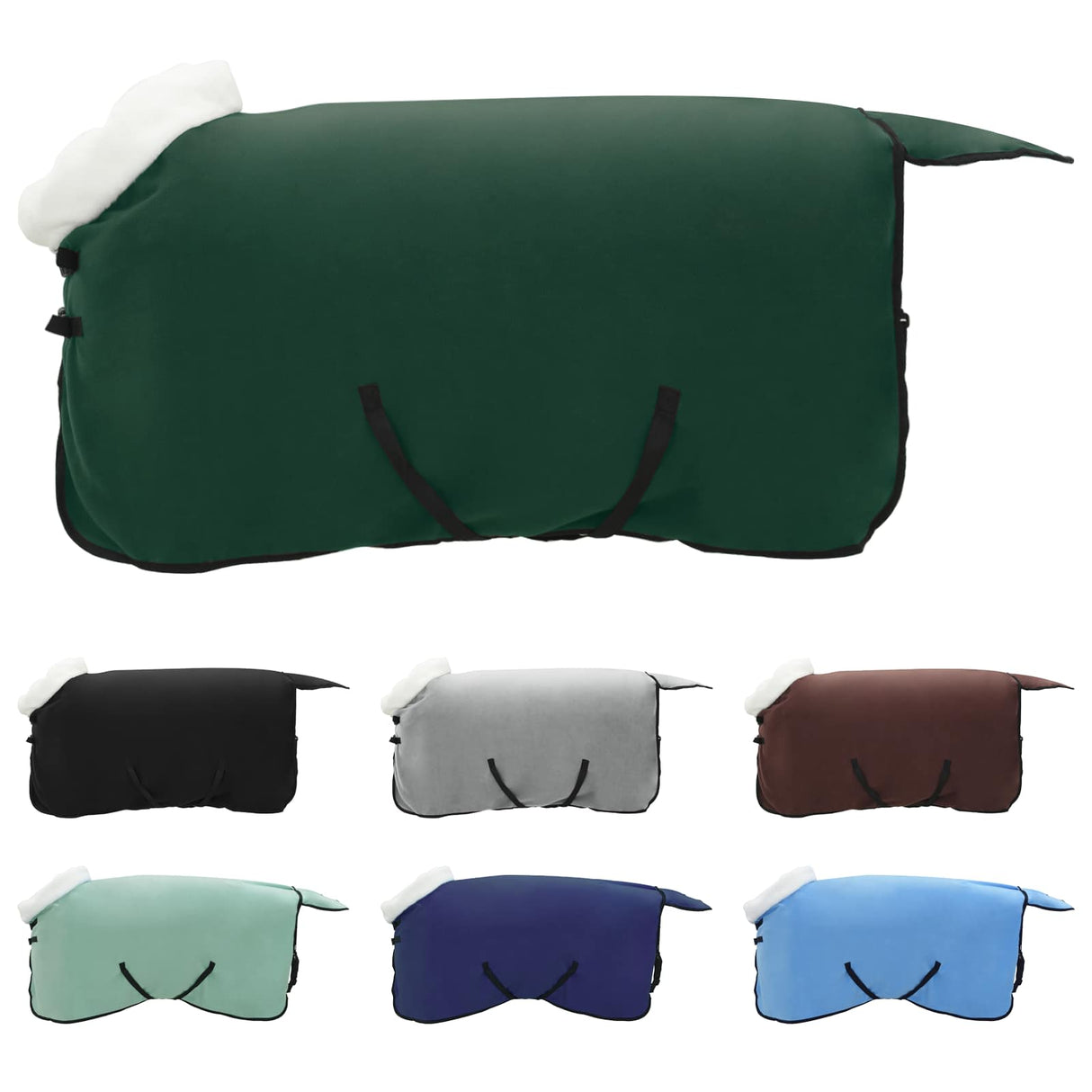 Vidaxl paardendeken volledig donkergroen 115 cm polar fleece