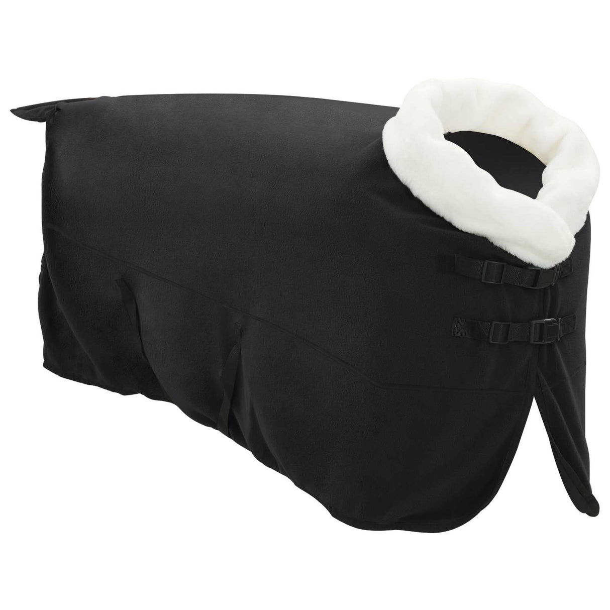 Vidaxl paardendeken zwart 125 cm polar fleece