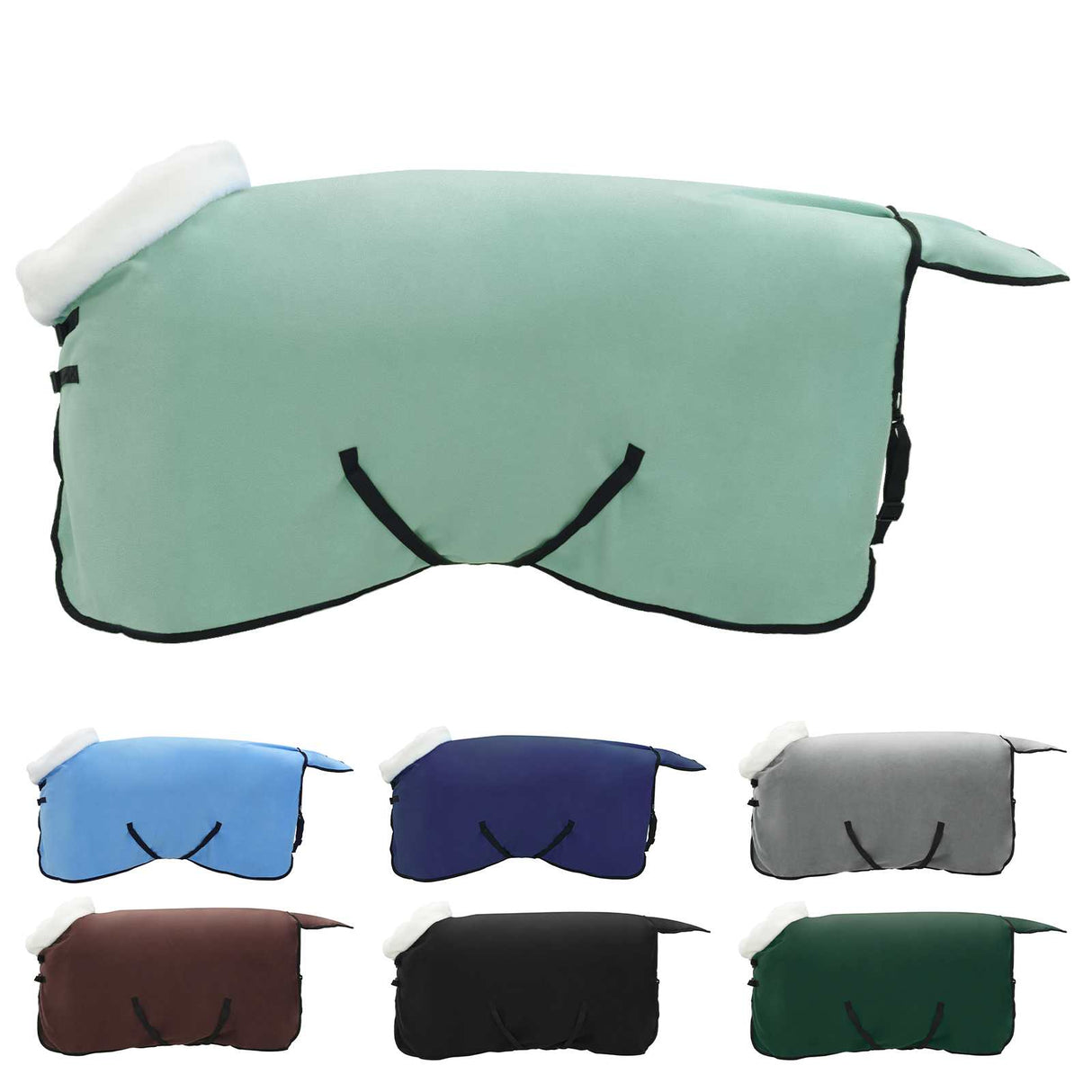 Vidaxl paardendeken volledig donkergroen 95 cm polar fleece