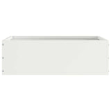 Vidaxl tuinrand wit 40 x 40 x 13 cm staal