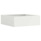 Vidaxl tuinrand 6 pcs wit 40 x 40 x 13 cm staal