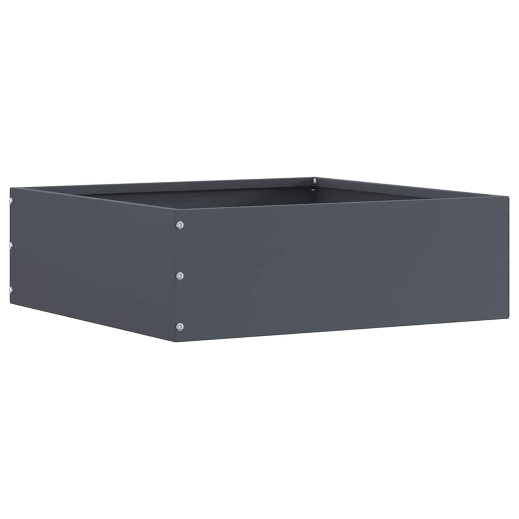 Vidaxl tuinrand antraciet 40 x 40 x 13 cm staal