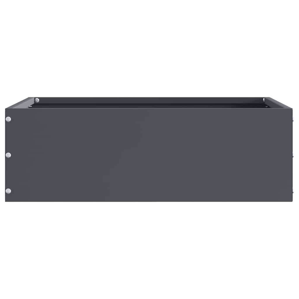 Vidaxl tuinrand antraciet 40 x 40 x 13 cm staal