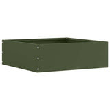Vidaxl tuinrand olijf groen 40 x 40 x 13 cm staal