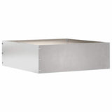 Vidaxl tuinrand zilver 40 x 40 x 13 cm roestvrij staal
