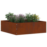 Vidaxl tuinrand roestig 40 x 40 x 13 cm cortenstaal