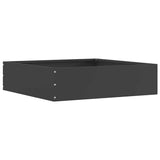 Vidaxl tuinrand 6 pcs zwart 50 x 50 x 13 cm staal