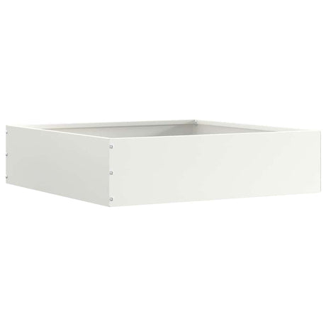 Vidaxl tuinrand 6 pcs wit 50 x 50 x 13 cm staal
