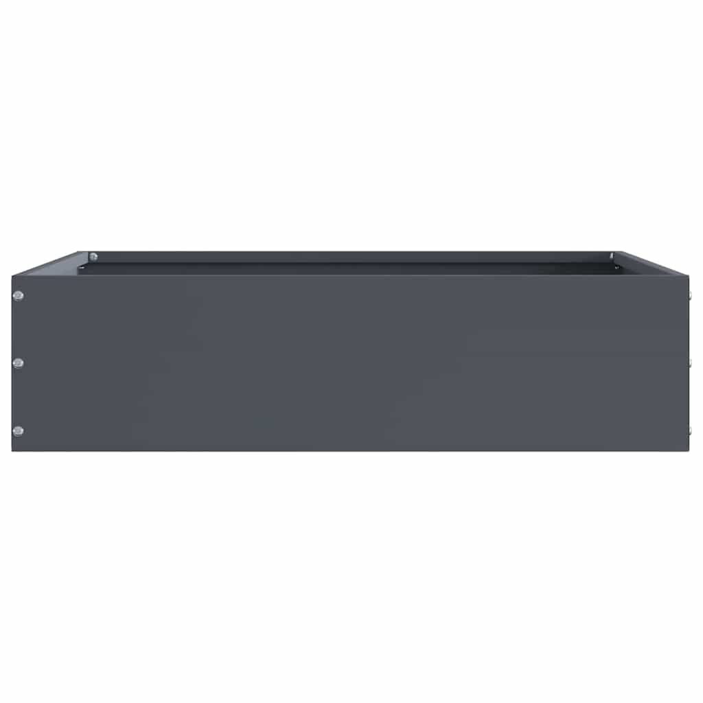 Vidaxl tuinrand antraciet 50 x 50 x 13 cm staal