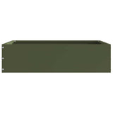 Vidaxl tuinrand olijfgroen 50 x 50 x 13 cm staal