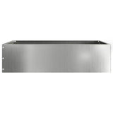 Vidaxl tuinrand zilver 50 x 50 x 13 cm gegalvaniseerd staal