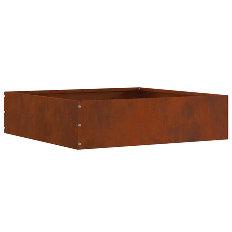 Vidaxl tuinrand roestig 50 x 50 x 13 cm cortenstaal